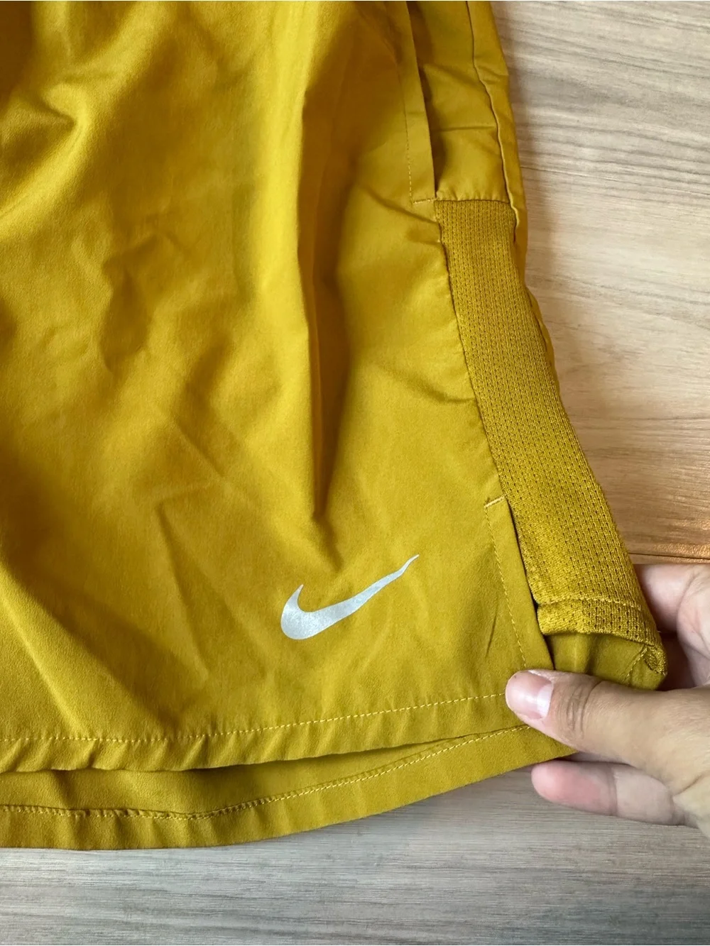 Nike Mustard Yellow Athletic Shorts Mens medium